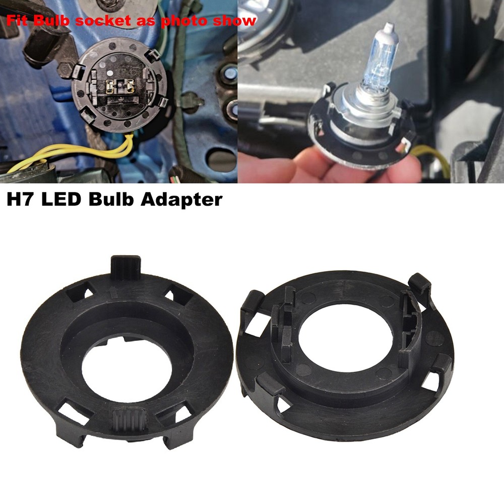 H7 For Hyundai Elantra Tucson LED Headlights Socket Base Adapter Retainer Holder
