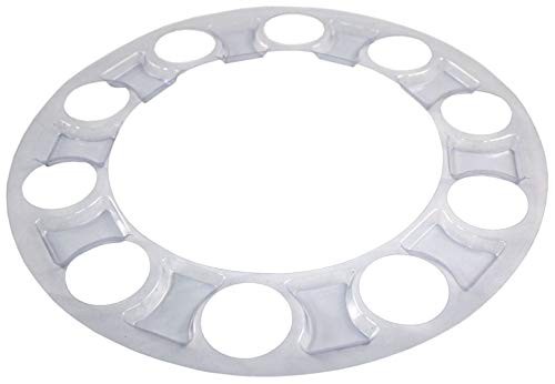ABS Chrome Plastic Front Axle Cover Kits with 33mm Thread-on Nut Standard