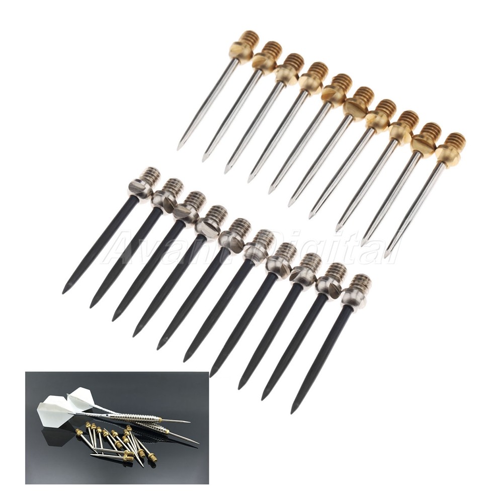 Steel Tips Conversion Dart Tip Points Flights Shafts Replacement Silver/Coppery