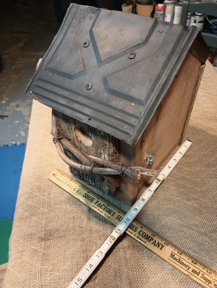 Rustc Handmade BIRDHOUSE using Recycled/Reclaimed Material
