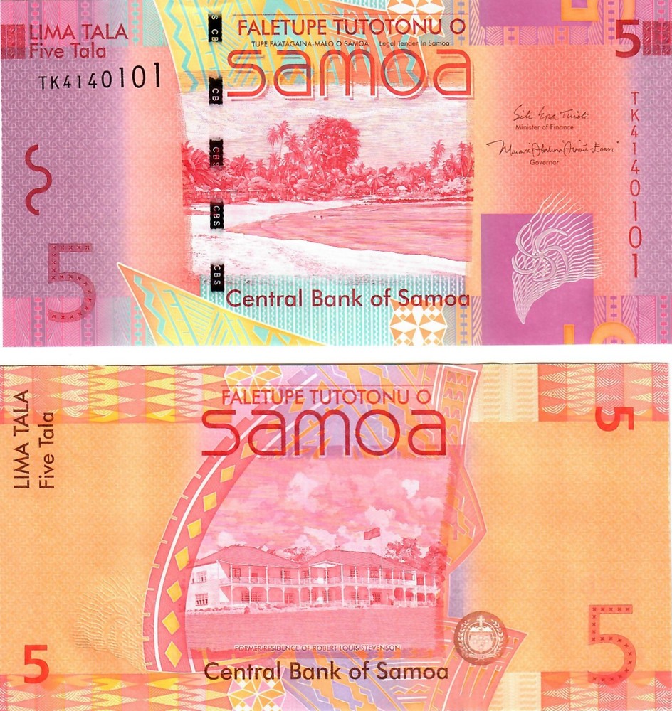 Samoa 5 Tala 2017 UNC