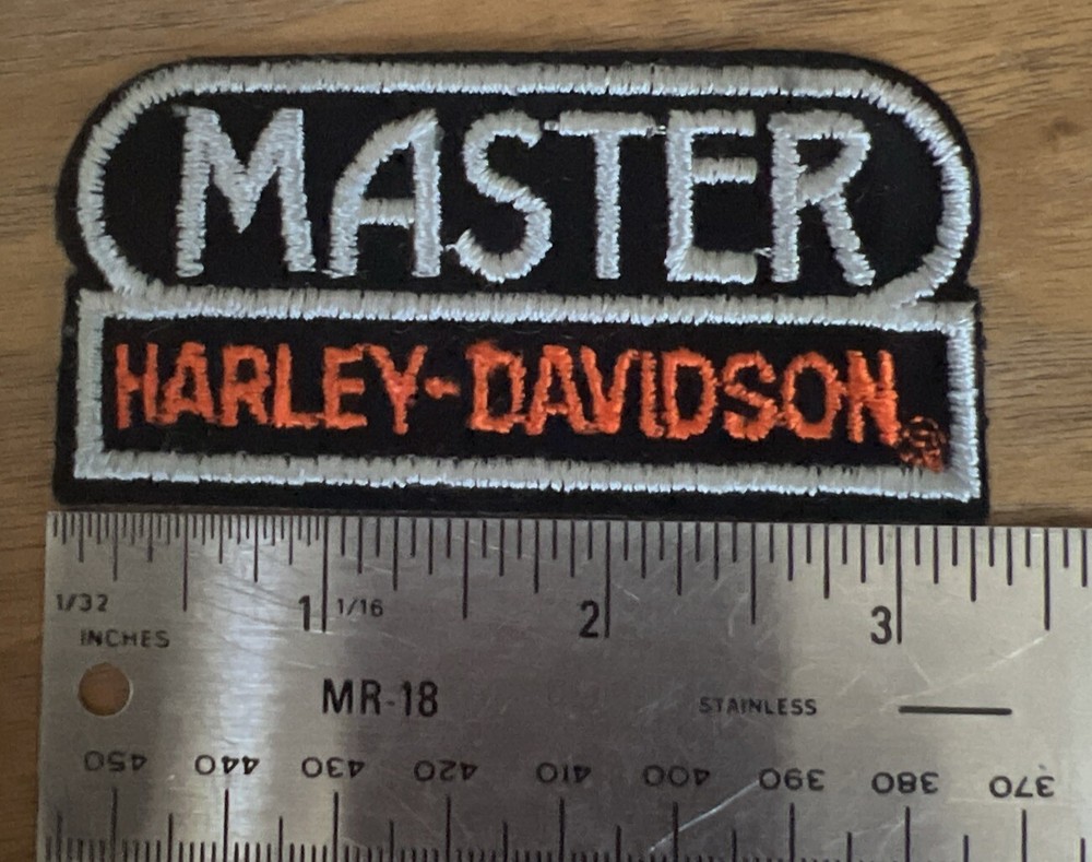 Vintage Harley Davidson Patch Iron On Master And Slave Pair