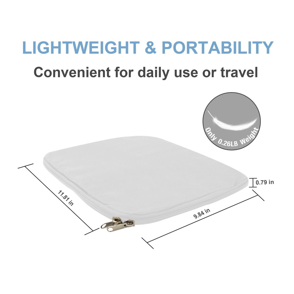 DEVONWIDE Travel Cord Organizer Electronic Cable Big, White