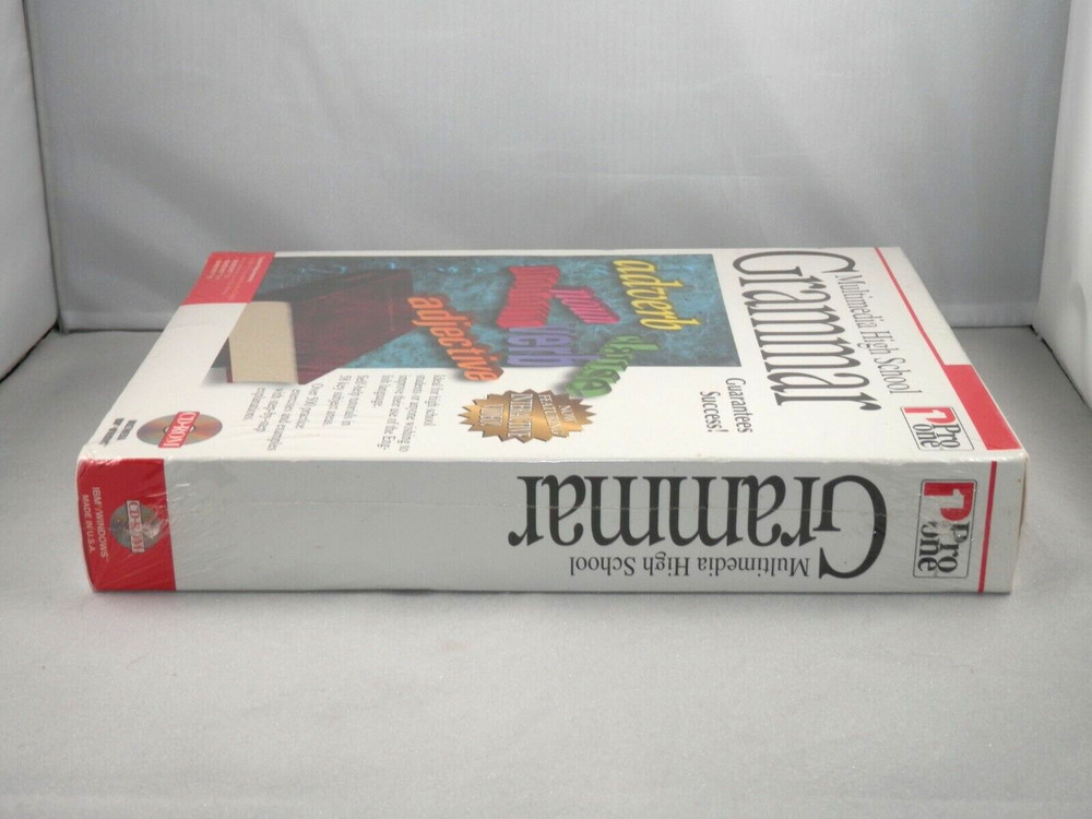 Multimedia High School Grammar (PC 1995 Pro One 2 Disc) Vintage Windows Software