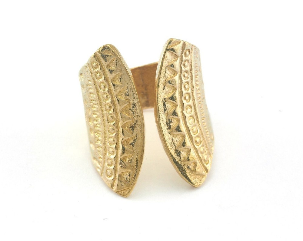 Adjustable Ring Raw Brass (18mm 8US inner size - Adjustable ) OZ3915 26mm