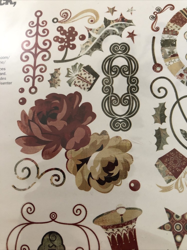Basic Grey Wassail~chipboard stickers BNIP Holiday Two Packages