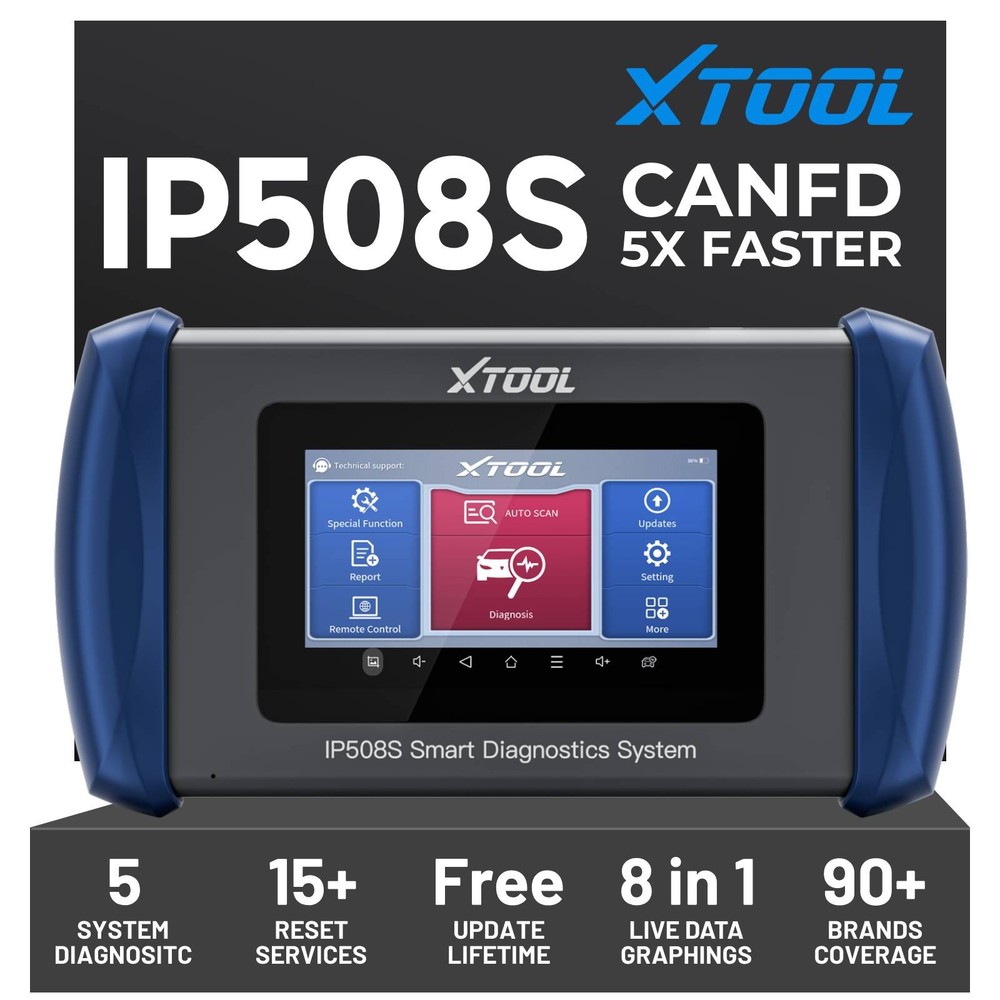 2026 XTOOL IP508S OBD2 Scanner Engine ABS SRS AT EPB Diagnostic Tool Code Reader
