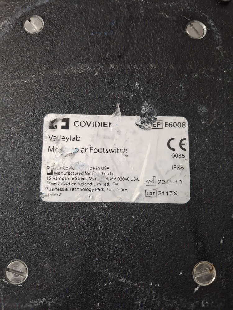 Valleylab E6008 Monopolar Electrosurgical Footswitch