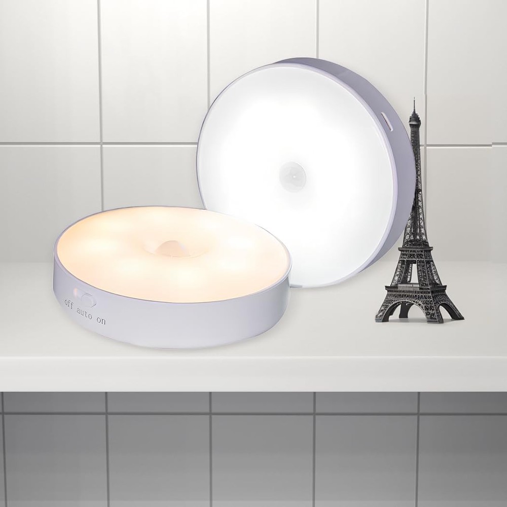 Wall-mounted LED Stair Lights, 6-Pack: USB-charging