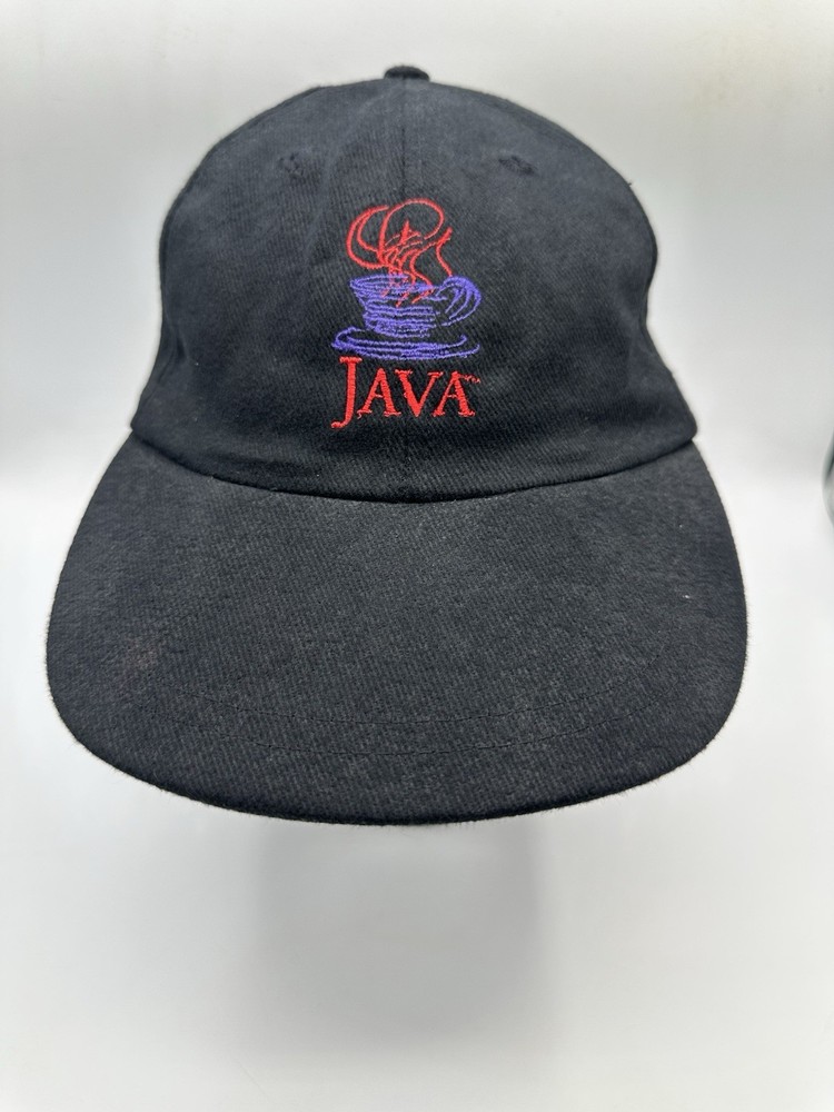 RARE! Vintage Sun Microsystems Java Cap 1990s Silicon Valley Tech Promo Hat