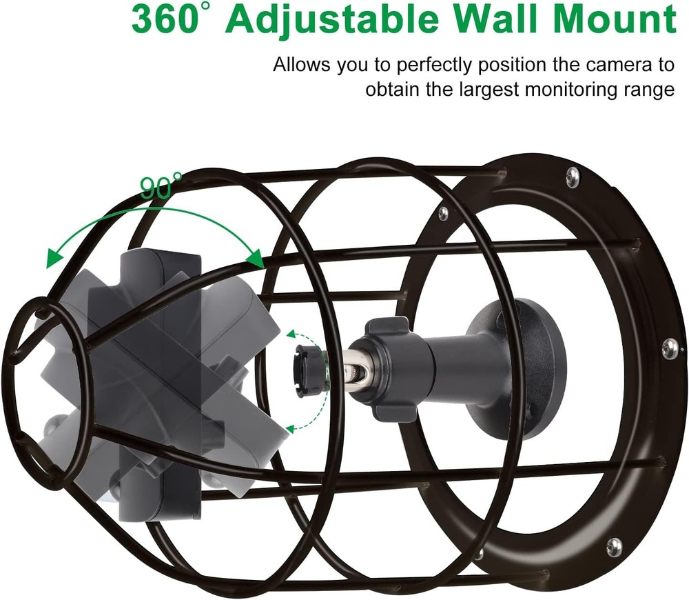 Anti-Theft Camera Mount Cage & Wall Bracket for Multiple Camera Models