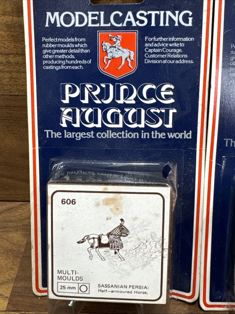 Modelcasting Molds Prince August #606 & 507 Figurines