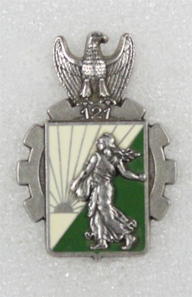French Army Badge: 121e Regiment du Train - Delsart G2785