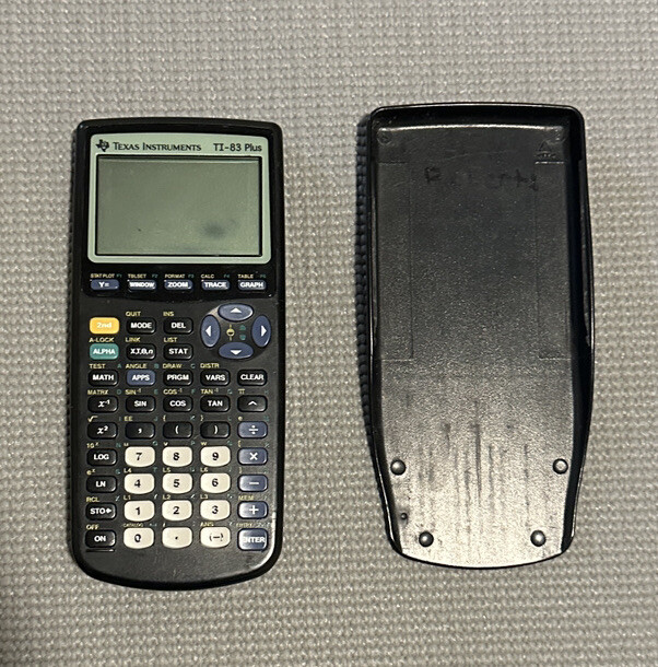 Texas Instruments TI 83 Plus Graphing Calculator with Cover - Fully Working