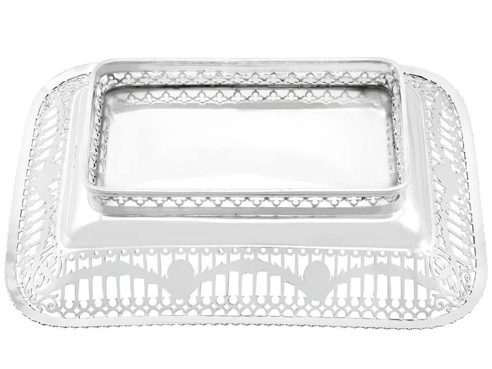 Antique Sterling Silver Bread/Fruit Dish