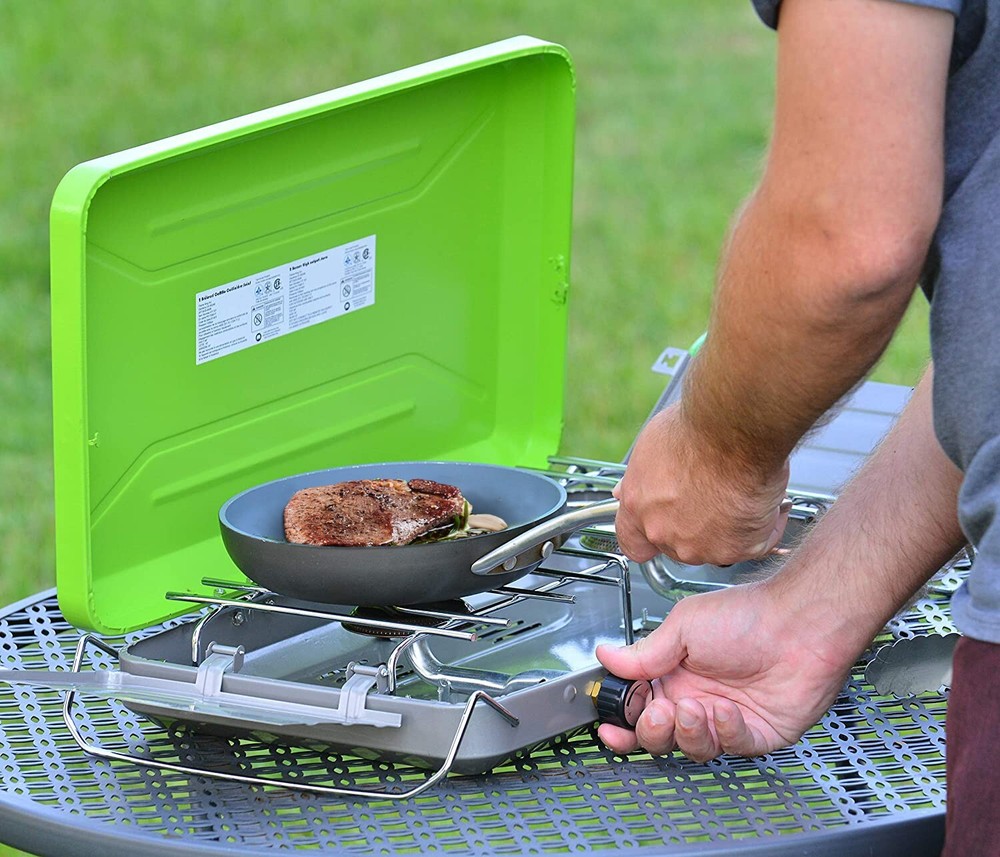 2 Burner High Output Portable Table Top Propane Camping Stove