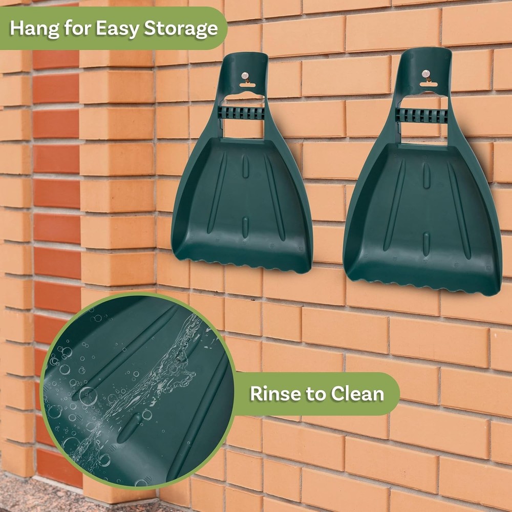 Leaf Scoops Hand Rakes - Lightweight, Durable Grabber Tool for Scooping Green