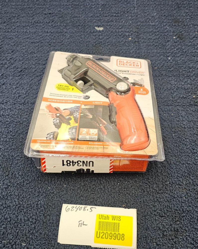 BLACK+DECKER BDCSFL20C 4V MAX Cordless Pivot Screwdriver w/ LED Light