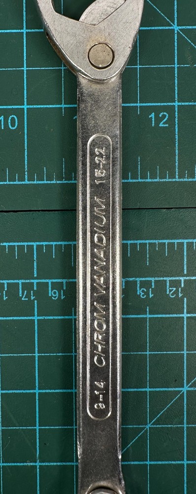 3/8 In Multi Wrench 13/16 Hex Double End Chrome Vanadium Silver Hand Tool