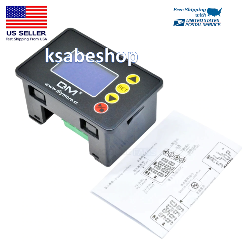 AC 110-220V Timer Relay Microcomputer Time Controller Delay Relay Module 1.37''
