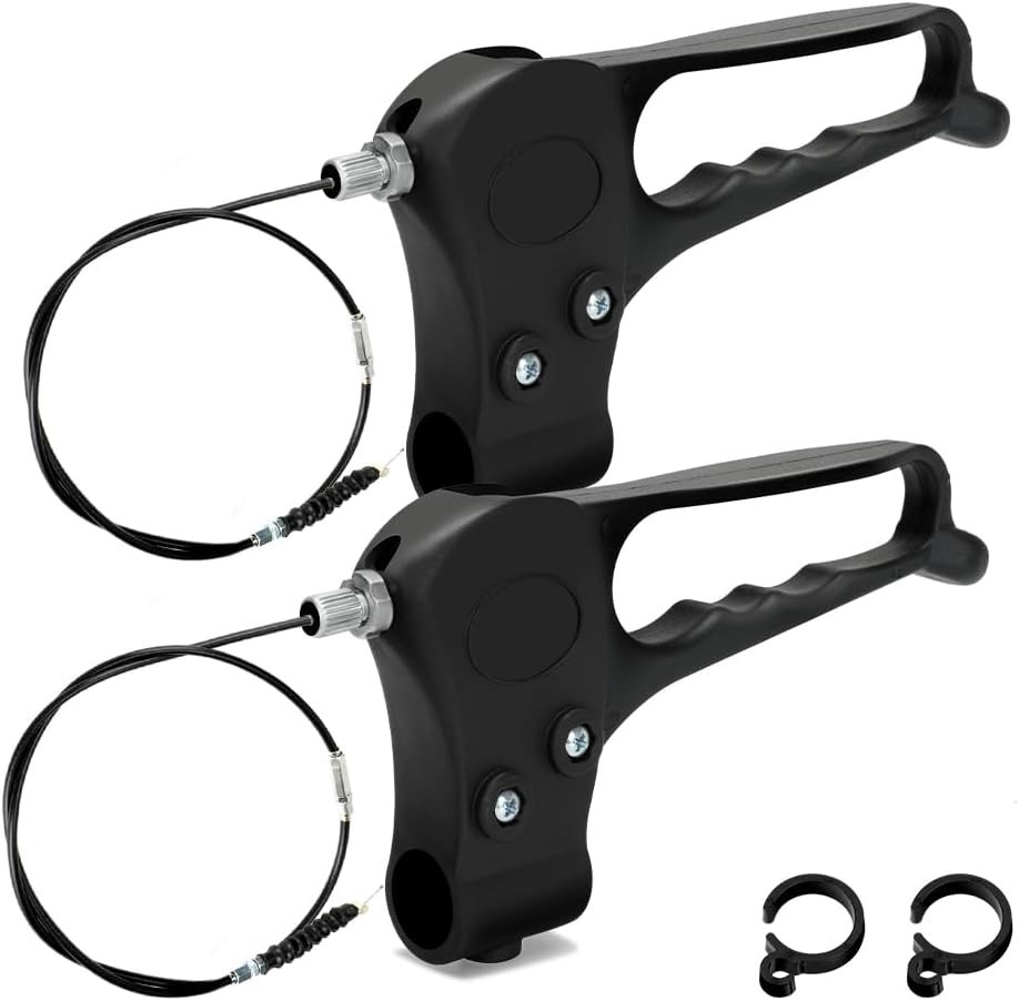 2 Pack Brake Handle Assembly Replacement for Rolling Walker Transport Wheelch...