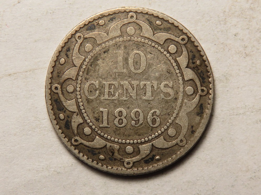 1896 Newfoundland Ten Cents