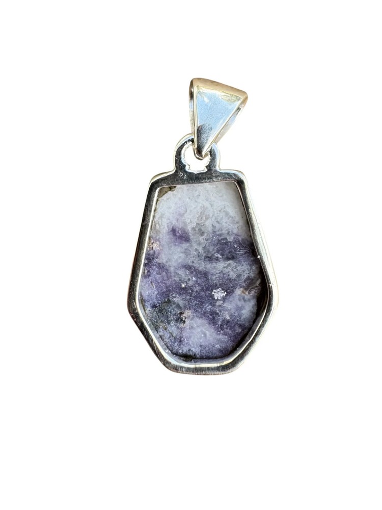 Lepidolite Solid 925 Sterling Silver Pendant