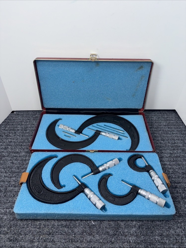 Central Tool Company Micrometer 11 Piece Set Red Case