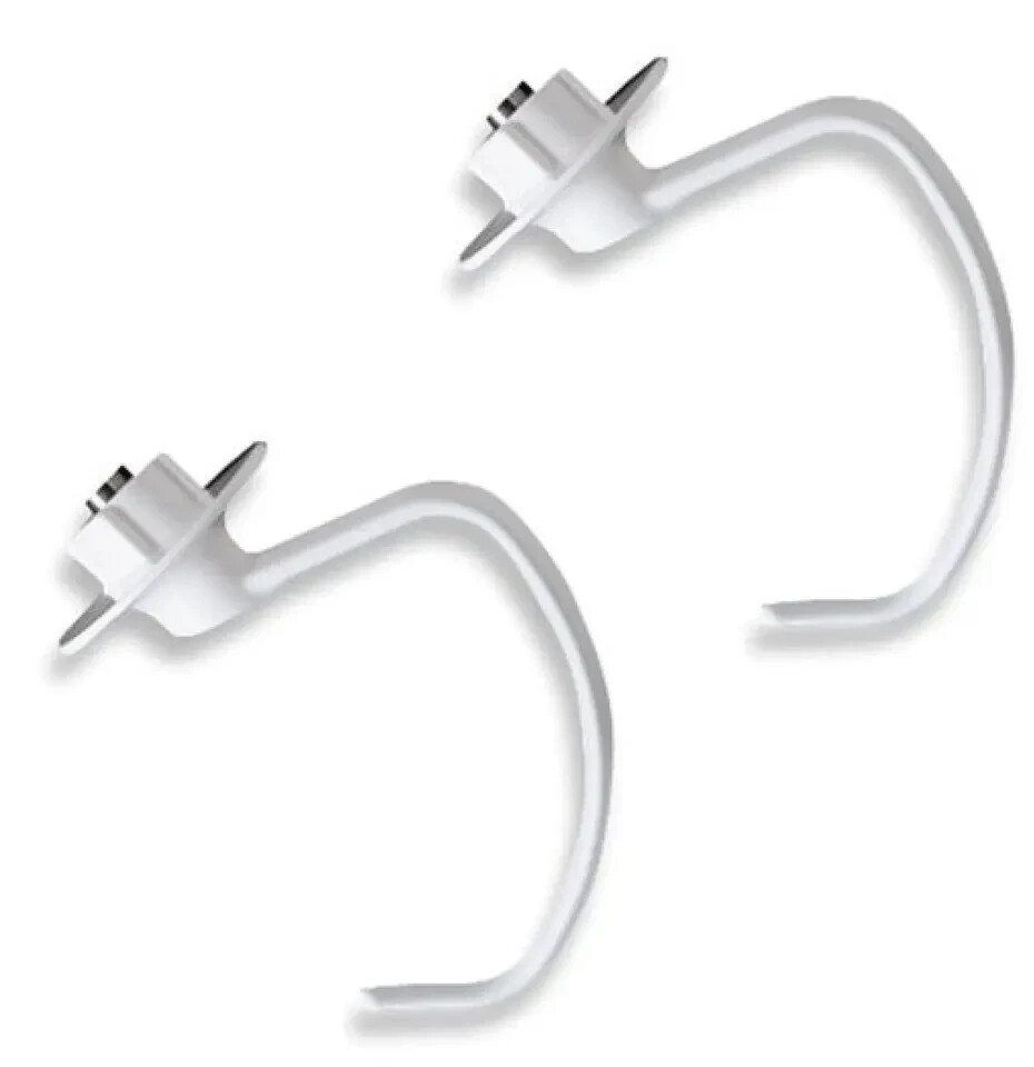 2 Pack K45DH Dough Hook Replacement for KitchenAid KSM90 K45 Stand Mixer Coated