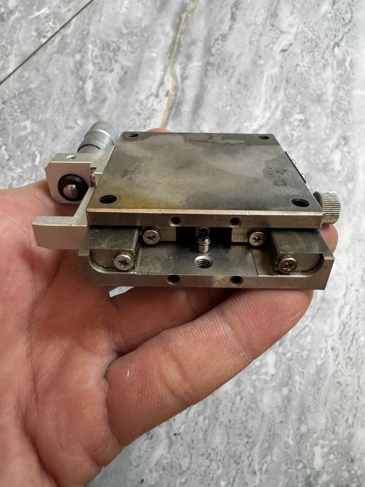 X Linear Stage Positioner Micrometer, Stainless steel- Linear Ball Guide