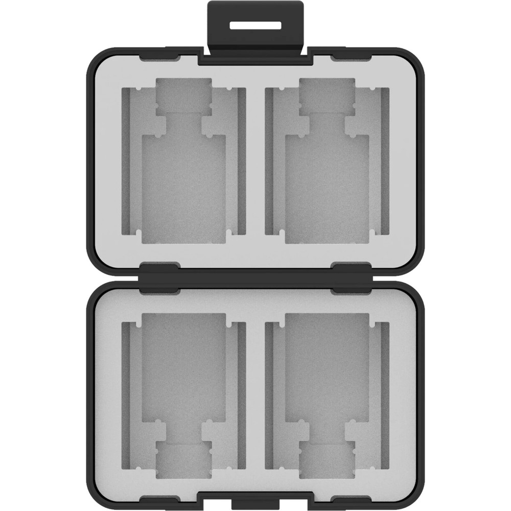 ONN Memory Card Storage Case Securely Store 12 SD/MicroSD/CF Cards Shockproof