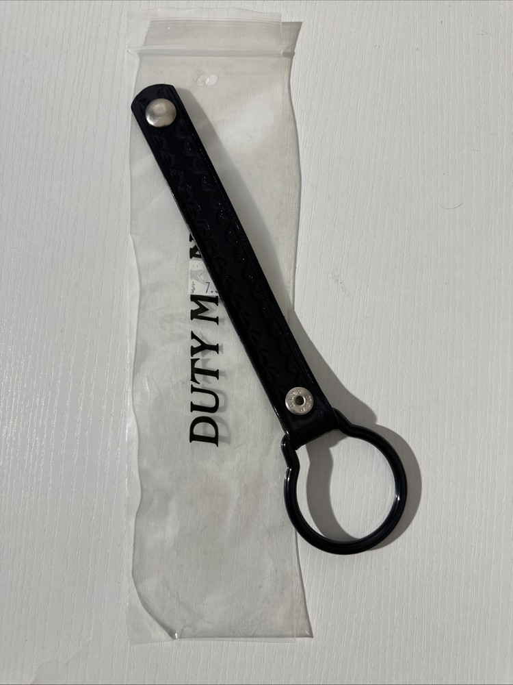 Dutyman #3021 Basketweave Leather D Cell Flashlight Strap Silver Snap NEW!