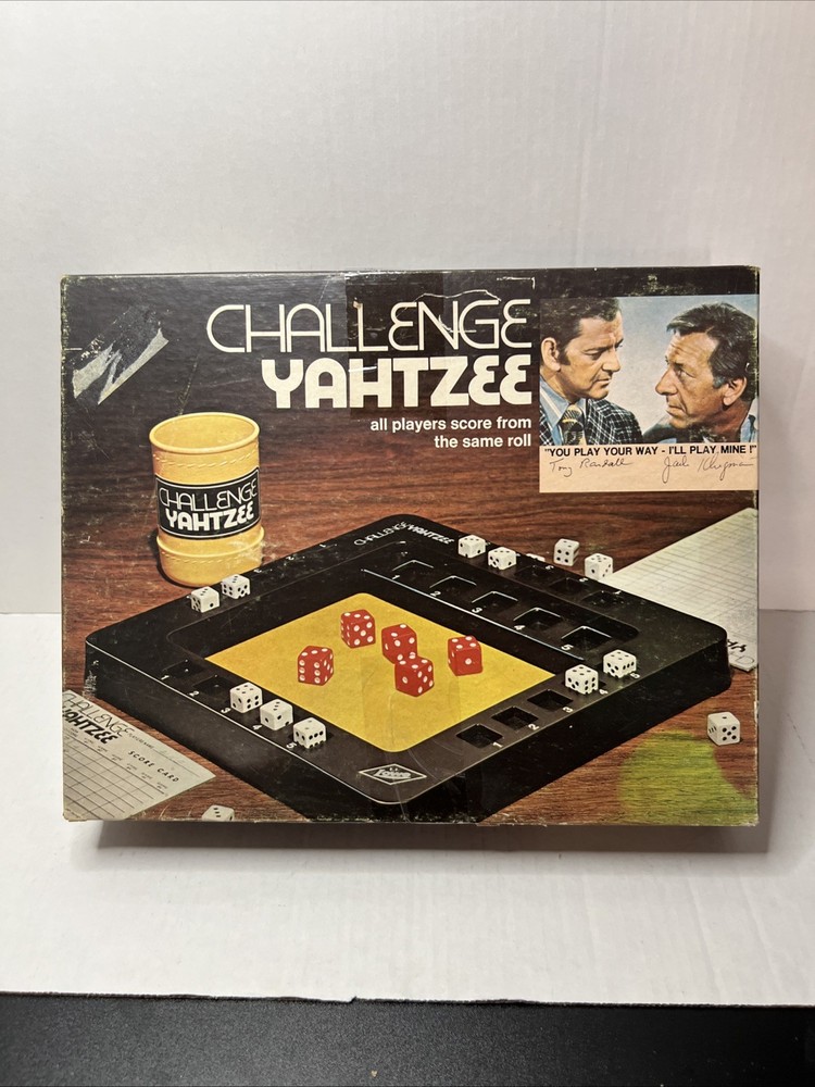 Vintage 1974 E.S. Lowe Challenge Yahtzee Game - Complete