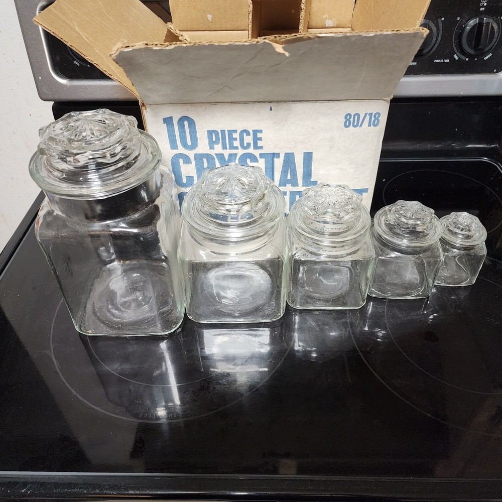 Ravenscroft 10pc Crystal Canister Set