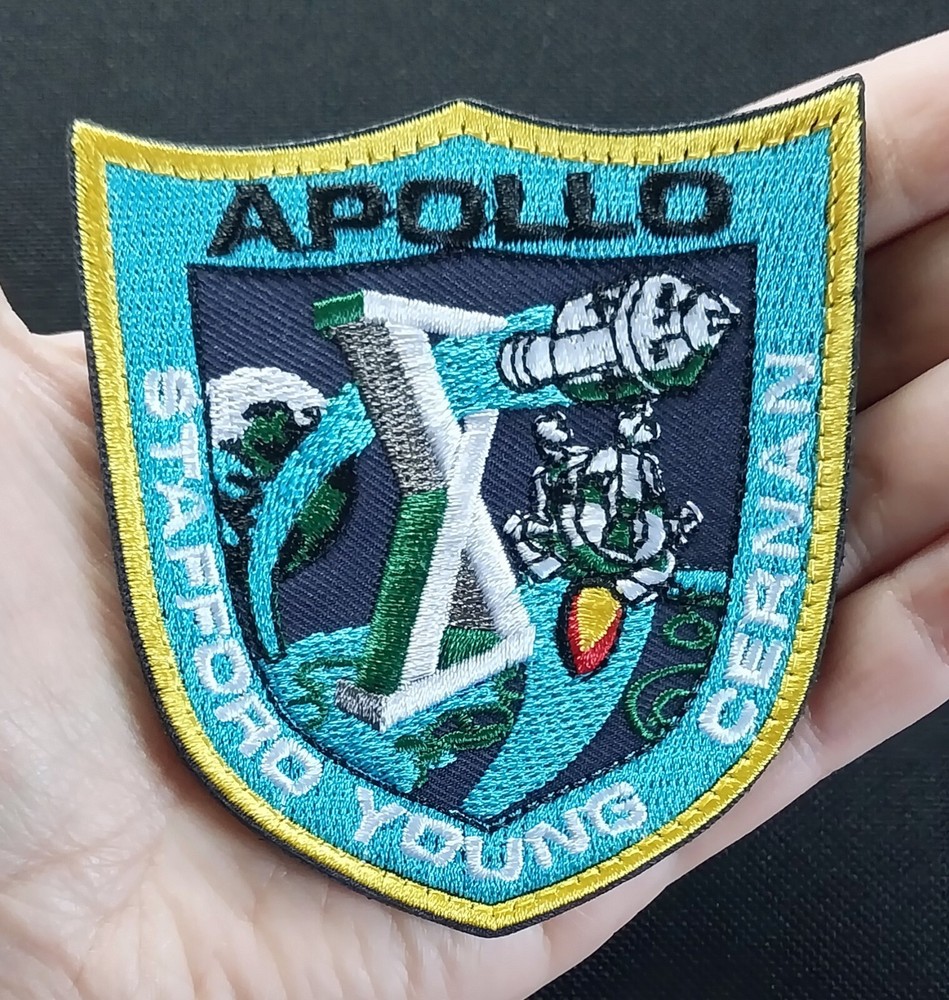 APOLLO 10 SPACE PROGRAM HOOK & LOOP NASA PATCH STAFFORD YOUNG CERNAN