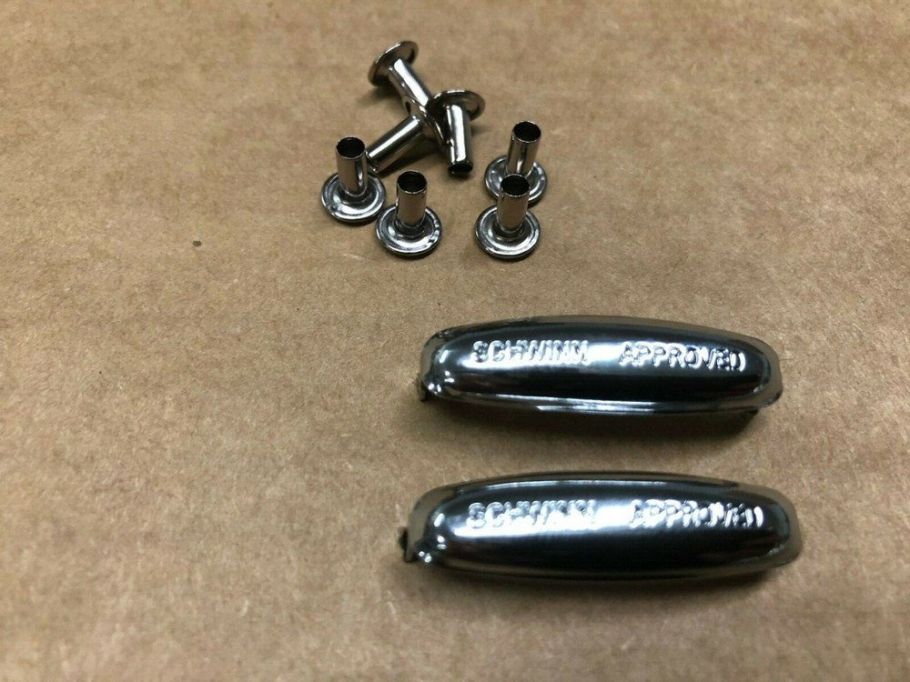 Schwinn Approved Scripted Phantom 26" Bicycle Seat Wear Tab & Buttons Set