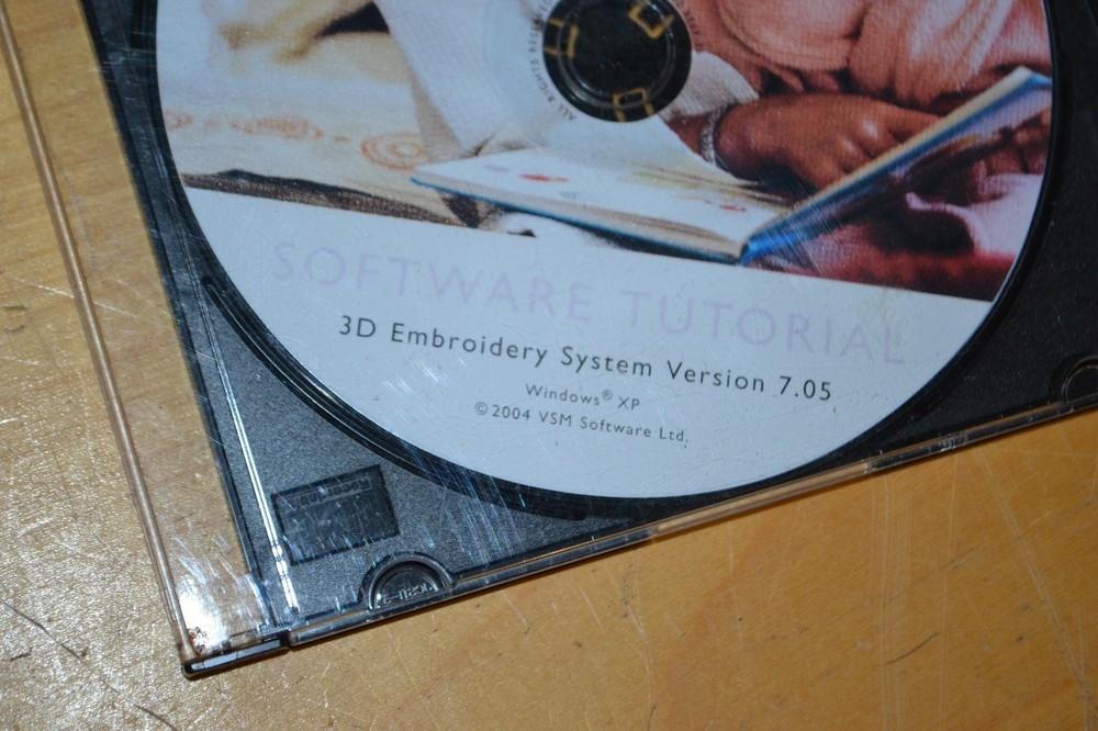 Husqvarna Viking 3D Embroidery Software Tutorial CD Only Windows XP Version 7.05