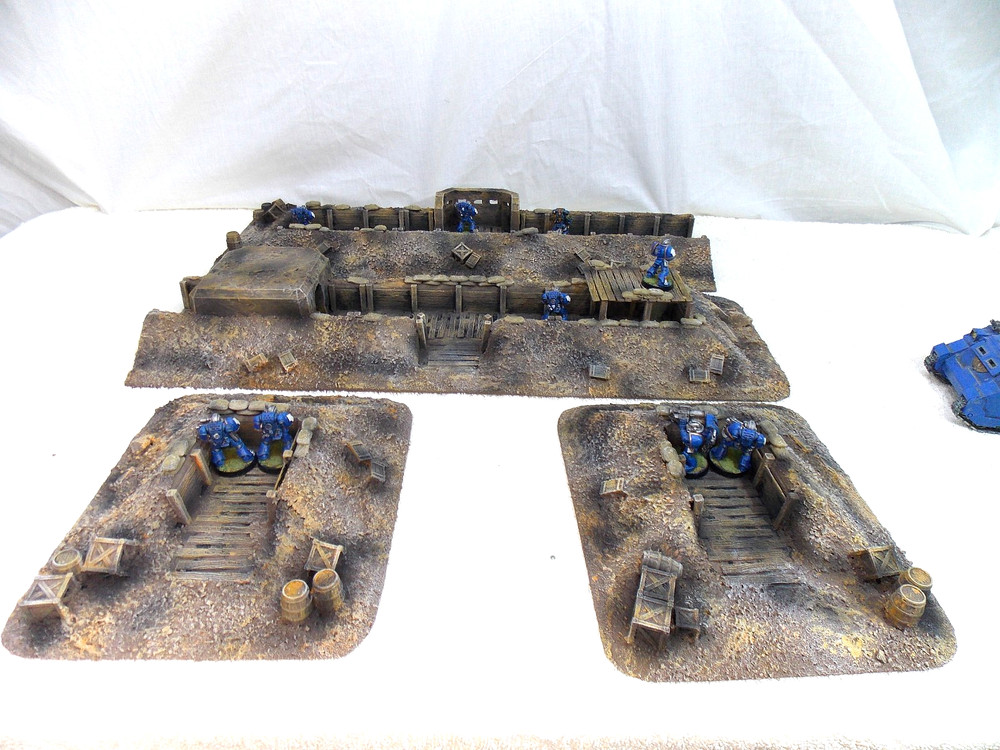 WARGAMING TERRAIN PAINTED ADVANCE ORDERS TRENCH SYSTEM