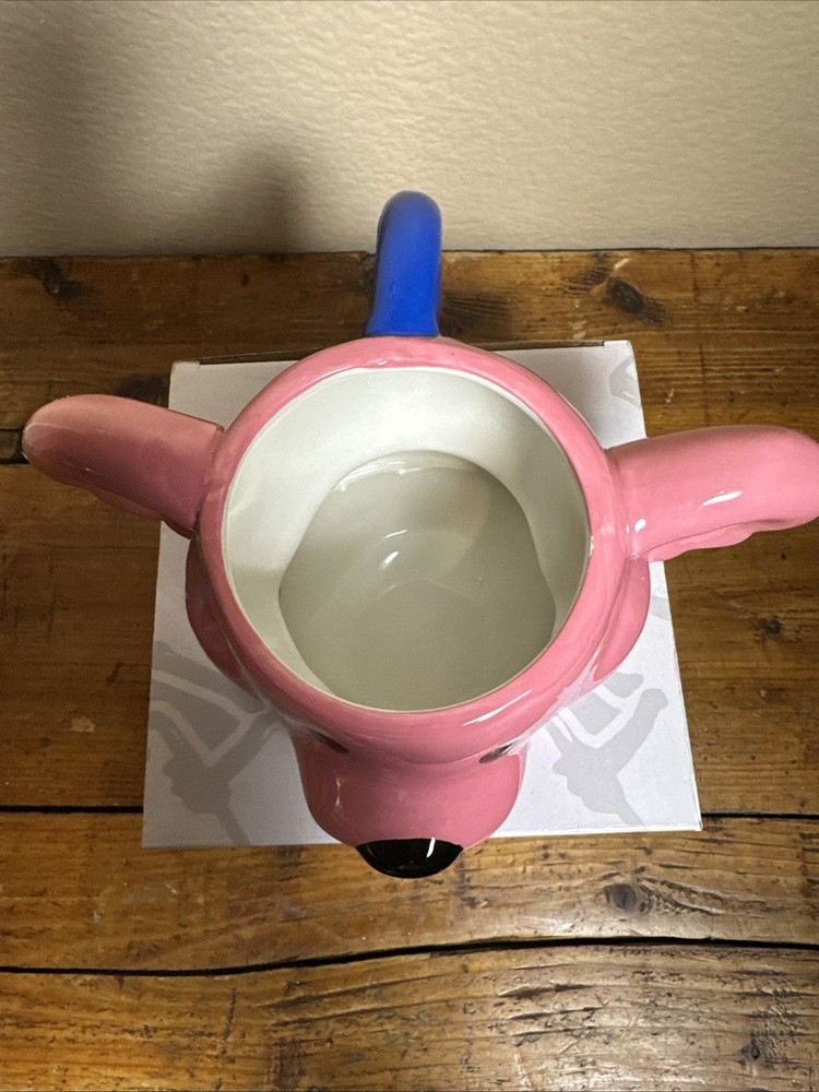 Grateful Dead Dancing Bear Ceramic Mug. Pink