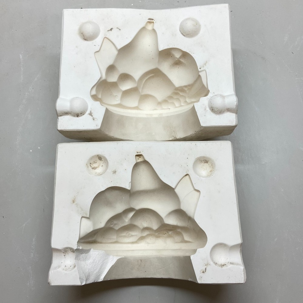 Ceramic Slip Casting Mold Fruit Basket Canister Lid #OCS-351