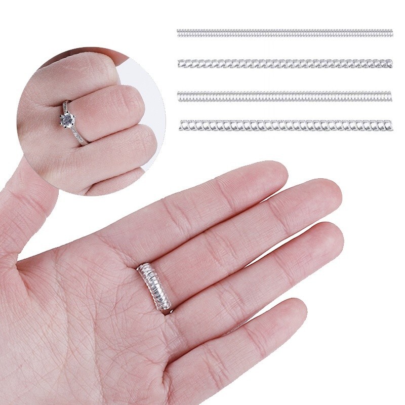 12 Pcs 4 Sizes, Spiral Based Tightener Ring Size, Ring Sizer, size adjuster
