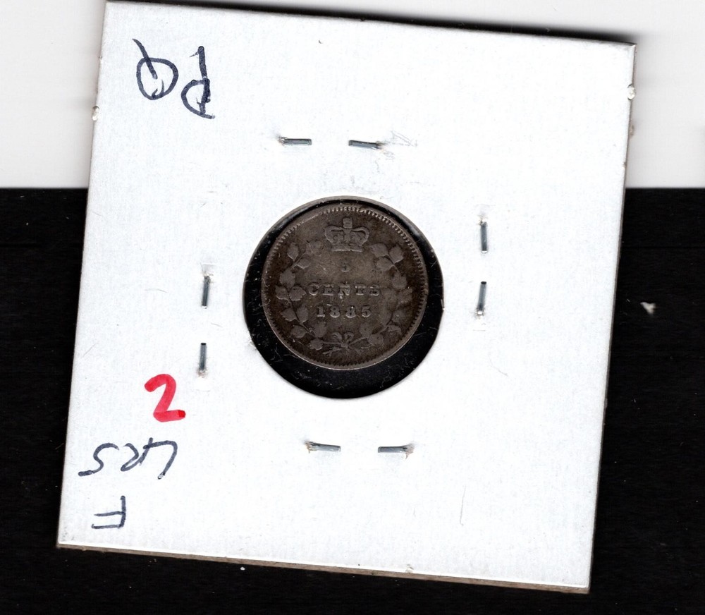 1885- Canada- Victoria Five Cents