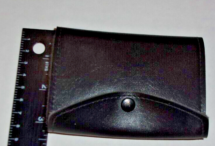 LEATHER MILITARY ID WALLET HOLDS ID CARD