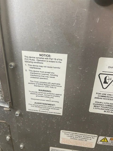 USED Merrychef 603R oven