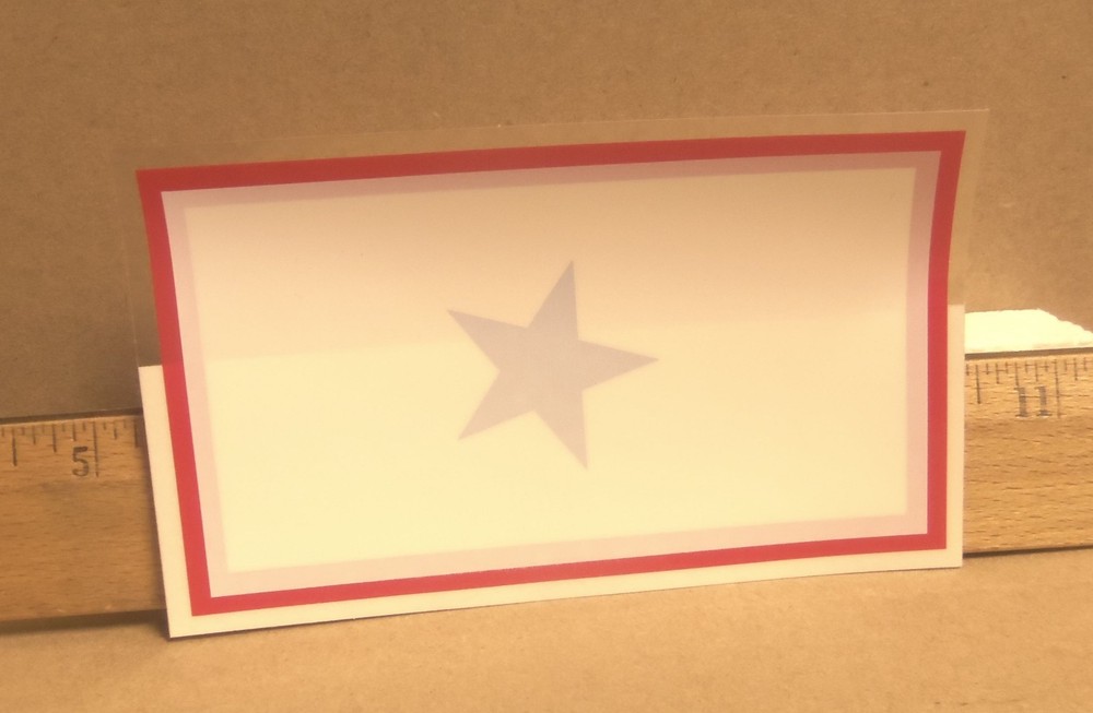 Blue Star Service Window Sticker