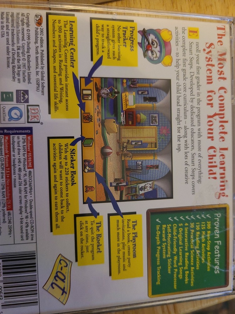 Smart Steps 1st. Grade Cd Rom Keeps Kids Learning Longer!