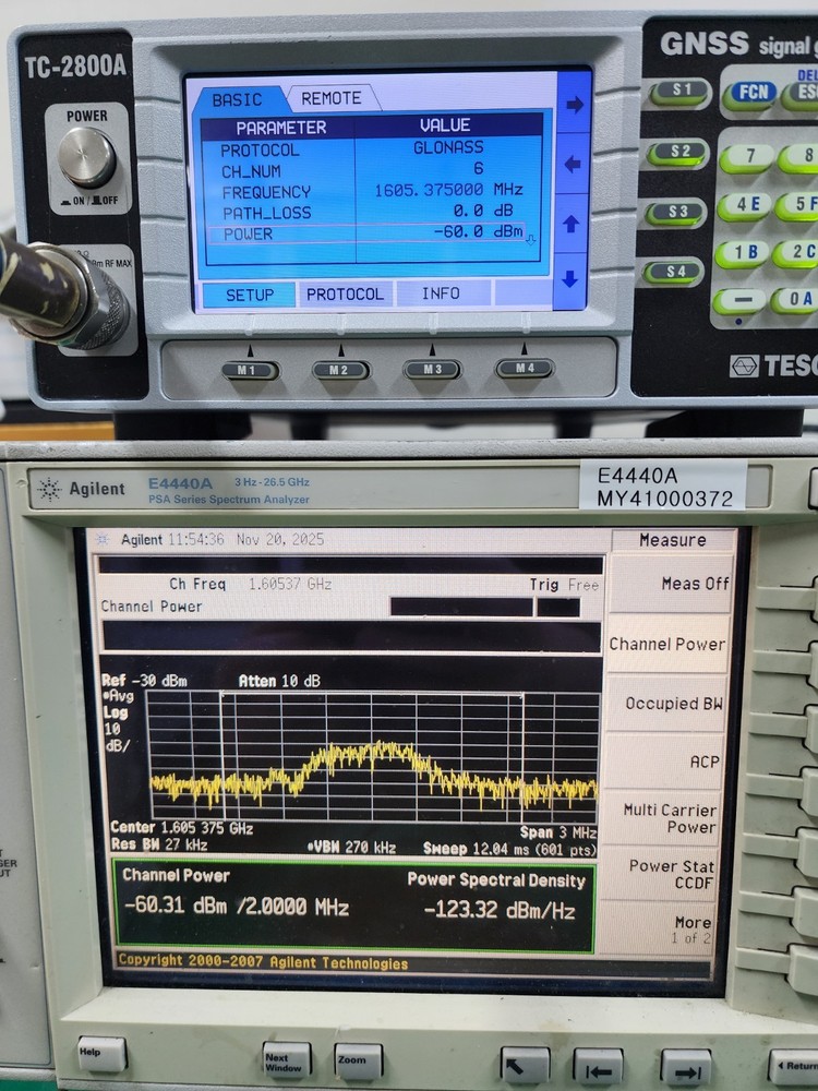 TESCOM TC-2800A GNSS Signal Generator, GPS, GLONASS
