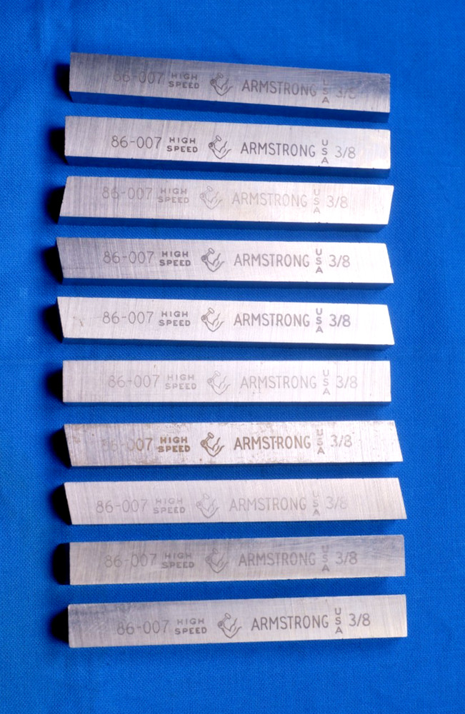 HSS Tool Bit, 3/8 sq - Armstrong M2 - 10 pc - FreeShip
