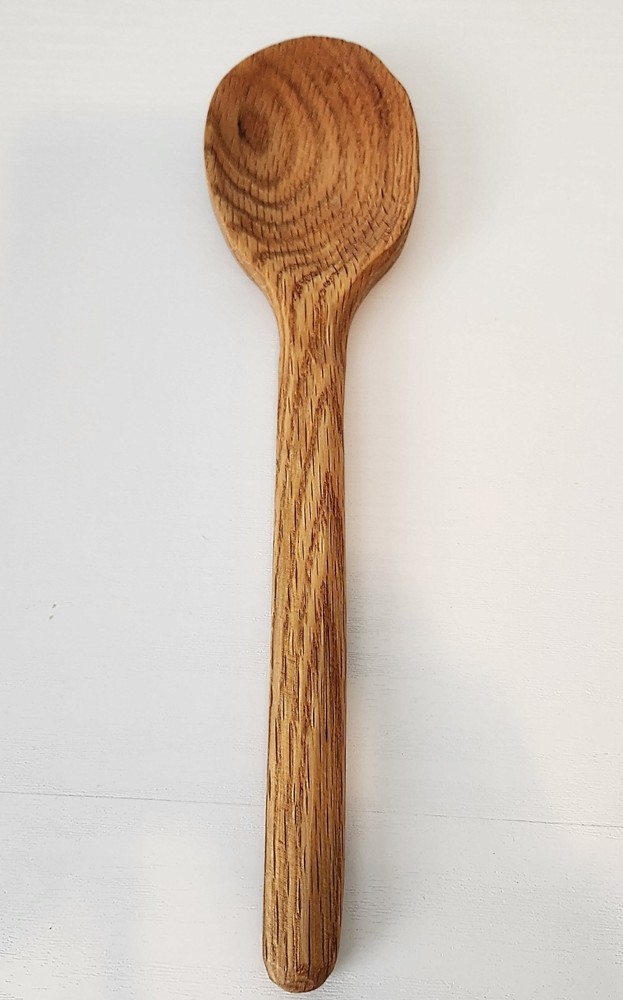 Handmade Gorgeous Oak Spoon 11" long
