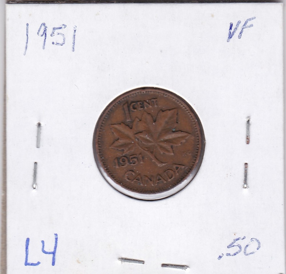 1951 Canada One Cent L4